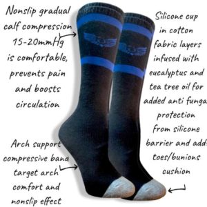 Antifungus silicone gel socks